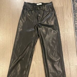 Abercrombie and fitch 90s relaxed vegan leather pants